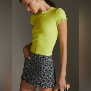 Anthropologie crop top. Work once.  Matching skort in shop.
